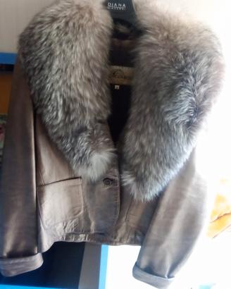 Giacca in VERA PELLE e PELLICCIA Made in Italy 