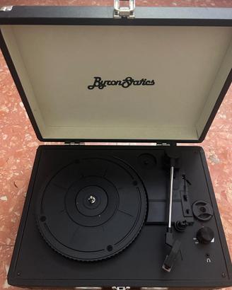 Giradischi a valigetta nero Bryronstatics