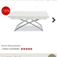Tavolo calligaris in vetro