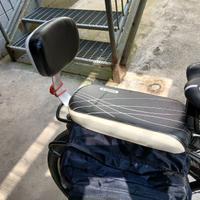 sellino posteriore per bicicletta con schienale