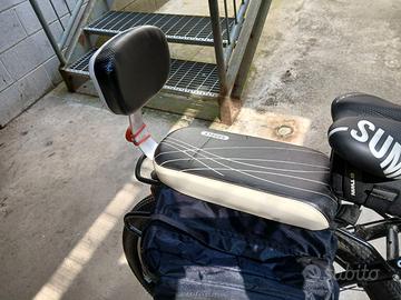 sellino posteriore per bicicletta con schienale