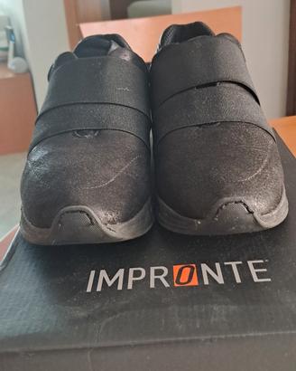 scarpe pelle nera Impronte