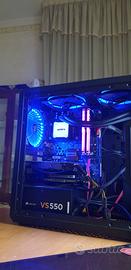 pc desktop  assemblato con monitor  TV  Samsung 