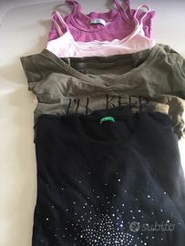 Set 2  maglie + 2 canotte donna