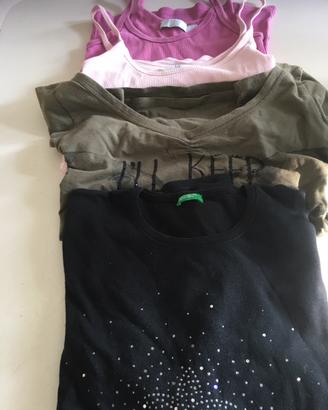 Set 2  maglie + 2 canotte donna