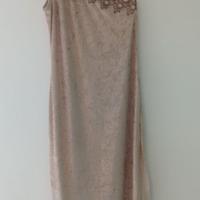 Vestito elegante beige Tg. 44 Verde Veronica