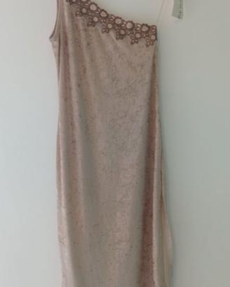 Vestito elegante beige Tg. 44 Verde Veronica
