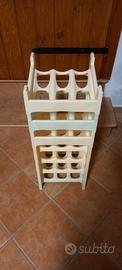 Cantinetta portabottiglie plastica salvaspazio
