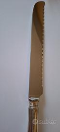 coltello pane e panettone manico in argento 800
