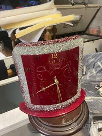 Orologio vetro di Murano/Termometro da interno