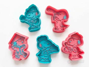 Novità! set 5 formine Snoopy 