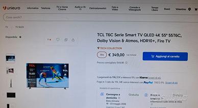 Tv 55 pollici nuova