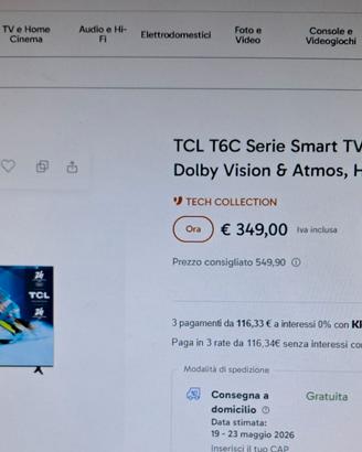 Tv 55 pollici nuova