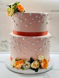 Torta Scenografica Elegante 🌸🩷