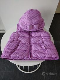 Giubbino imbottito smanicato bimba 18-24 mesi