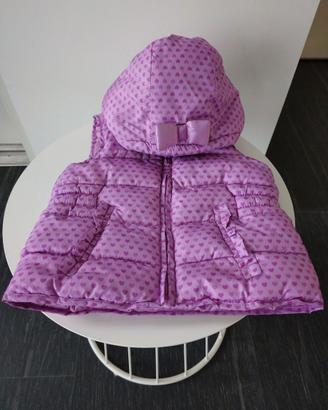 Giubbino imbottito smanicato bimba 18-24 mesi