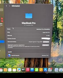 Macbook pro m4 pro 12 cpu 16 gpu 24/512
