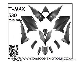 KIT CARENE 14 PEZZI TMAX 530 2015 2016 NERO OPACO