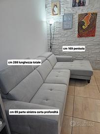 divano con penisola italiano  " le confort"