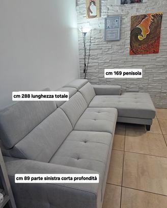 divano con penisola italiano  " le confort"