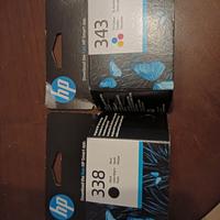 Toner HP 338 nero e HP 343 colore