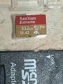Micro SD da 512 gb modello V30.