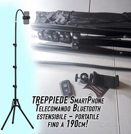 Treppiede 190cm Smartphone 360° telecomando BT