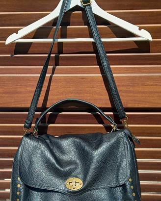 borsa modello postina, chiusura a girello 