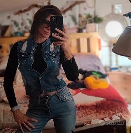 Gilet jeans Giò Cellini tg S