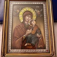 Icona bulgara ortodossa Madonna con Bambino