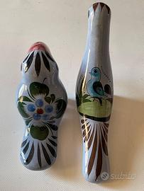 Coppia di Figure in Ceramica Messicana Nuovi