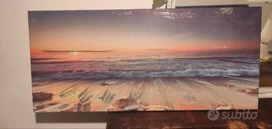 quadro tema marino con glitter