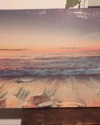 quadro tema marino con glitter