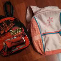 ZAINETTO CARS e ZAINETTO ROSA asilo o gita