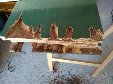 Verniciatura ripristino scuri balconi in legno