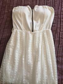 vestito corto#vestito bianco