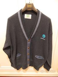 Cardigan uomo blu, taglia 50