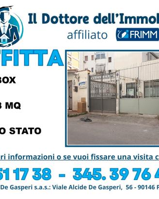 Box di 28 mq in zona Via dei Nebrodi