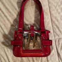 Borsa rossa in pelle Baldinini