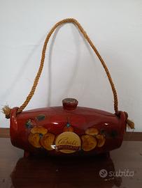 Fiasca Ceramica Vintage rist Casali Firma L  Santi