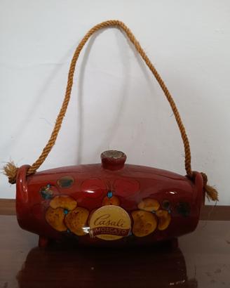 Fiasca Ceramica Vintage rist Casali Firma L  Santi
