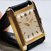 Omega " cioccolatone" oro 18kt ref. 3999 SC
