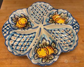 Piatto aperitivo ceramica Caltagirone