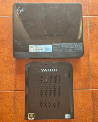 2 mini pc + hard drive + tastiera