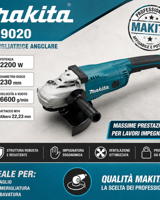 Smerigliatrice Angolare Makita GA9020 230 mm 2200W