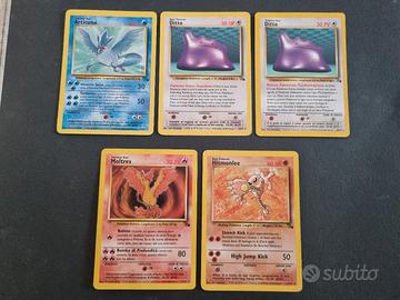carte pokemon fossil rare non holo ITA