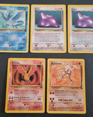carte pokemon fossil rare non holo ITA