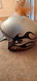 casco harley-davidson flames 