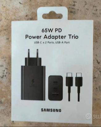 Caricatore trio Samsung con cavo 5A 65W,25W,15W.
