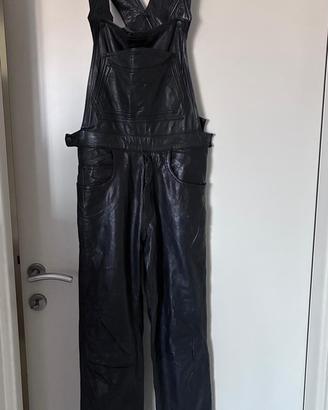 Salopette uomo in vera pelle